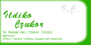 ildiko czukor business card