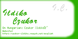 ildiko czukor business card